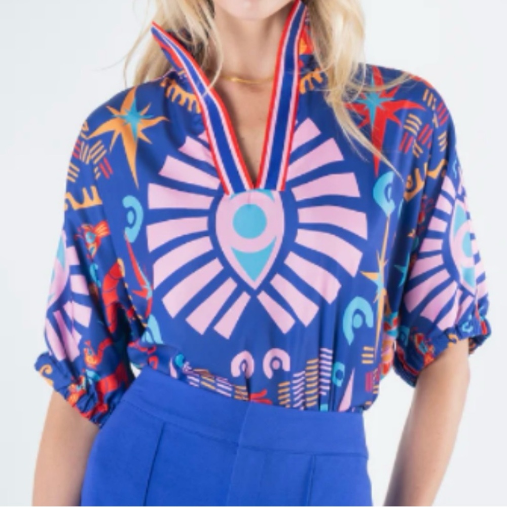 Emily McCarthy Poppy Top in Amethyst